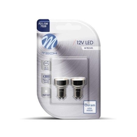 BOMBILLAS LED BLANCO 12V  P21W/BAY15D