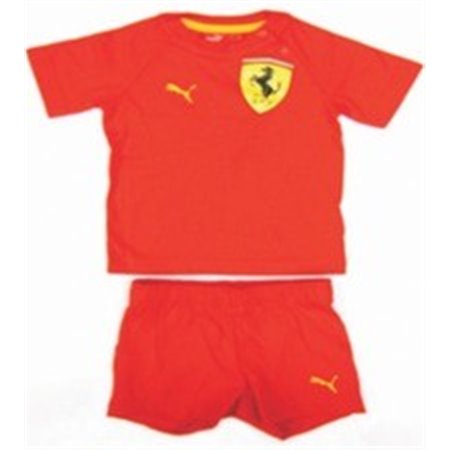16 PLAYA PUMA SF TEE&SHORT FERRARI TALLA 4A 4 A�OS COLOR 01 ROJO