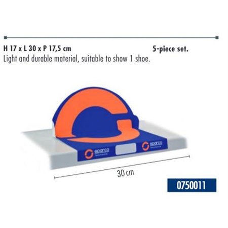 DISPLAY SPARCO MOSTRADOR PARA ZAPATO SEGURIDAD(5 PIEZAS)