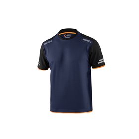 CAMISETA TW TALLA XL AZUL MARINO/NARANJA