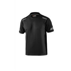 CAMISETA SPARCO TECH TALLA XS NEGRO/GRIS