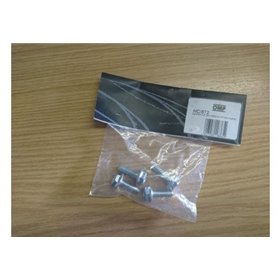 PAR DE SOPORTES ASIENTO CON INSERCIONES LATERALES DE ACERO DE ESPESOR 3 MM NEGRO