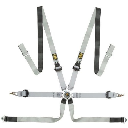 ARNES OMP 6 PUNTOS ONE-D 2" PULL UP - SIN MAGNESIO FIA 8853-2016 NEGRO / BLANCO