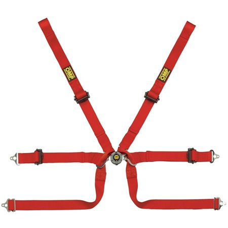 ARNES OMP 6 PUNTOS TECNICA 2" FORMULA FIA 8853-2016 ROJO