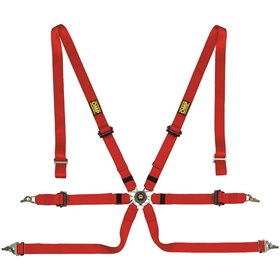 ARNES OMP 6 PUNTOS ONE 2" PULL UP ROJO