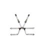 ARNES EN DYNEEMA� PARA FORMULA - 6 PUNTOS - ERGAL AJUSTE - NEGRO/BLANCO