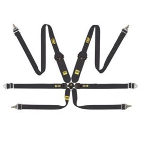 ARNES EN POLYESTER PARA FORMULA - 6 PUNTOS - PULL UP. ERGAL AJUSTE- NEGRO