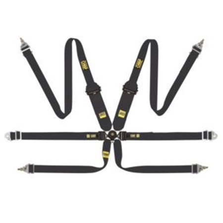 ARNES EN POLYESTER PARA FORMULA - 6 PUNTOS - PULL UP. ERGAL AJUSTE- NEGRO
