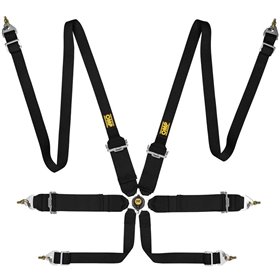 ARNES OMP 6 PUNTOS FIRST 3+2" PULL UP FIA 8853-2016 NEGRO