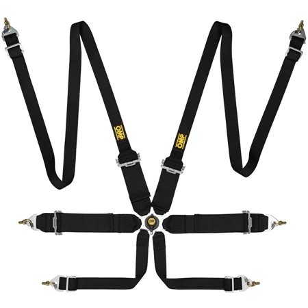 ARNES OMP 6 PUNTOS FIRST 3+2" PULL UP FIA 8853-2016 NEGRO