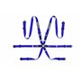 ARNES SPARCO 6 PUNTOS AZUL PULLDOWN