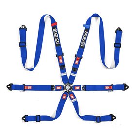 ARNES SPARCO 6 PUNTOS DE 2" H-2 MOSQUETON AZUL