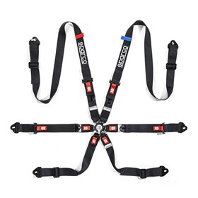 ARNES SPARCO 6 PUNTOS DE 2" H-2 MOSQUETON NEGRO