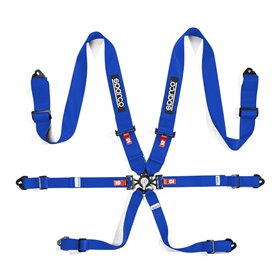 ARNES SPARCO 6 PUNTOS DE 3"+2" H3 ACERO 6P MOSQUETON AZUL