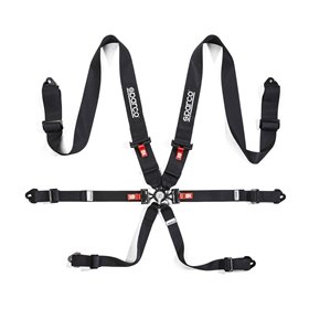 ARNES SPARCO 6 PUNTOS DE 3"+2" H3 ACERO 6P MOSQUETON NEGRO