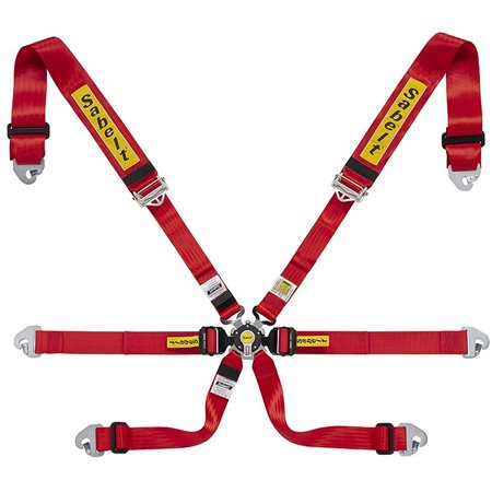 ARNES 6 PUNTOS 3"+2" GAMA TOP FIA8853-2016 ROJO