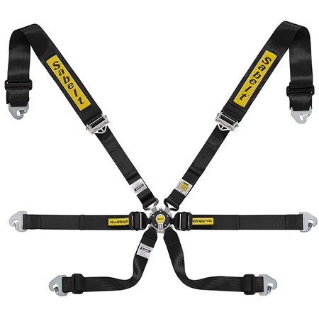 ARNES 6 PUNTOS 3"+2" GAMA TOP FIA8853-2016 NEGRO