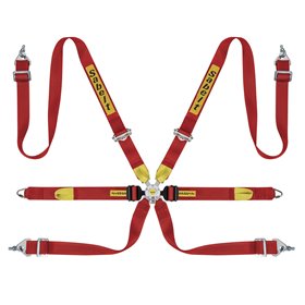ARNES 6 PUNTOS 2" GAMA ALTA FIA8853-2016 ROJO
