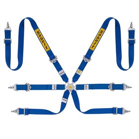 ARNES RALLY 6 PUNTOS ALUMINIO 2" FIA8853-2016 AZUL