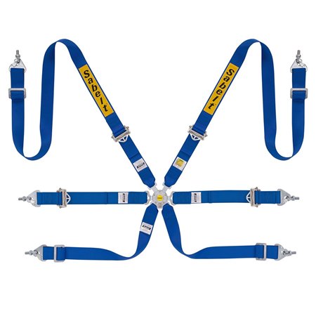 ARNES RALLY 6 PUNTOS ALUMINIO 2" FIA8853-2016 AZUL