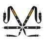 ARNES RALLY 6 PUNTOS ALUMINIO 3" FIA8853-2016 NEGRO