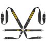 ARNES RALLY 6 PUNTOS ACERO 3"+2" FIA8853-2016 NEGRO