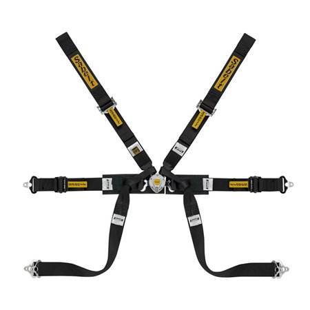 ARNES SABELT 6 PUNTOS FORMULA MID FIA8853-2016 2" PULL UP NEGRO