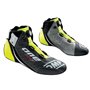 ZAPATILLAS OMP ONE EVO X R FIA 8856-2018 NEGRO/PLATA/AMARILLO FLUO TALLA 38