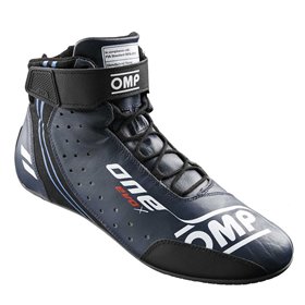 ZAPATILLAS OMP ONE EVO X MY2024 FIA 8856-2018 AZUL MARINO / CIAN TALLA 40