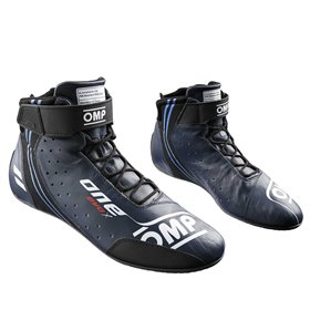 ZAPATILLAS OMP ONE EVO X MY2024 FIA 8856-2018 AZUL MARINO / CIAN TALLA 41