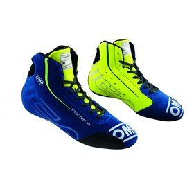 ZAPATILLAS OMP TECNICA MY2025 FIA 8856-2018 AZUL / AMARILLO TALLA 39