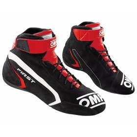 ZAPATILLAS OMP FIRST FIA 8856-2018 NEGRO/ROJO TALLA 45