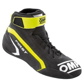 ZAPATILLAS OMP FIRST FIA 8856-2018 GRIS / AMARILLO FLUO TALLA 44