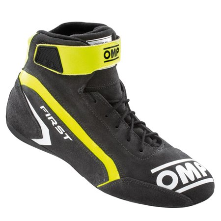 ZAPATILLAS OMP FIRST FIA 8856-2018 GRIS / AMARILLO FLUO TALLA 43
