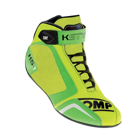 ZAPATILLAS OMP KART KS-1 AMARILLO/VERDE TALLA 33
