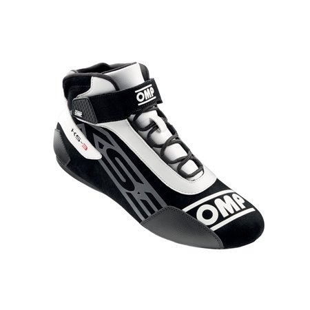 ZAPATILLAS OMP KART KS-3 NEGRO/BLANCO TALLA 45
