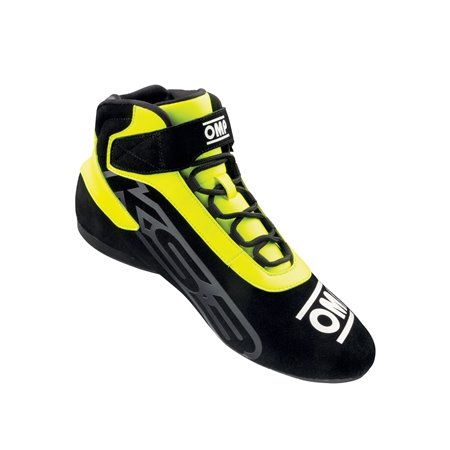 ZAPATILLAS OMP KART KS-3 NEGRO/AMARILLO FLUO TALLA 42