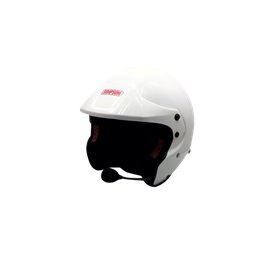 CASCO RALLY BLANCO TALLA XL HANS (VISERA BLANCA)