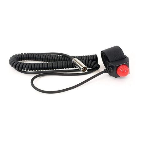 HD Coil Cord Push to Talk Button with Velcro for Car Harness