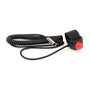 HD Coil Cord Push to Talk Button with Velcro for Car Harness