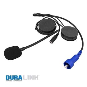 AlphaAudio Helmet KIT Mic Boom, Speakers, Duralink Sealed Connector & 3.5mm AUX In