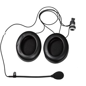 KIT RECAMBIO MICRO Y AURICULARES(CON OREJERA ANTIRUIDO) PARA CASCO TROPHY DES PLUS
