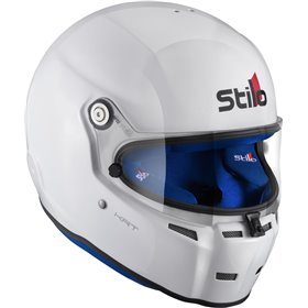 CASCO KARTING ST5FN HOMOLOGACION K2020 BLANCO/INTERIOR AZUL TALLA 54