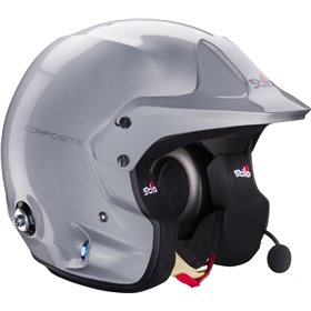 CASCO VENTI TROPHY RALLY PLUS (CON CLIPS HANS) COMPOSITE SNELL2020 FIA 8859-15 FIA GRIS/INTERIOR NEGRO 54