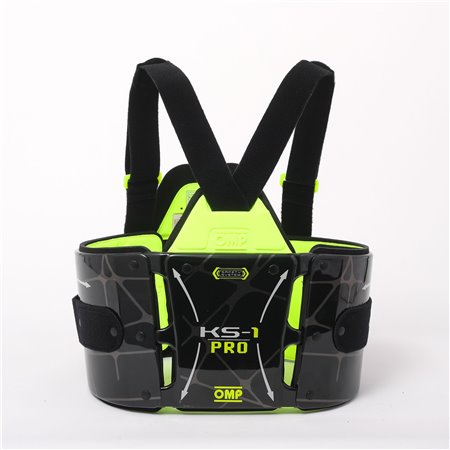COSTILLAR OMP KS-1 PRO NEGRO/AMARILLO FLUO TALLA M-ANCHO