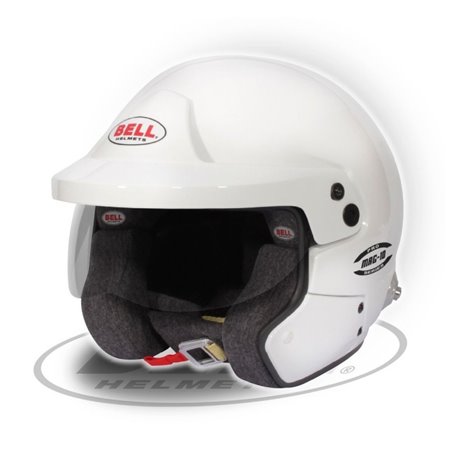 CASCO BELL MAG-10 BLANCO (HANS)TALLA 61 FIA8859-2024/SA2020