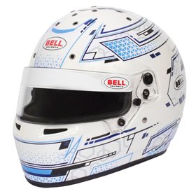 CASCO BELL RS7-K STAMINA BLANCO/AZUL TALLA S (57 -58) K2020
