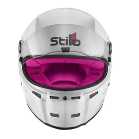 CASCO STILO ST5 CMR BLANCO INTERIOR ROSA KARTING TALLA 54