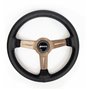 VOLANTE PLANO MOD. CLASSIC PIEL PERFORADA BRAZOS BRONCE OCC MOTORSPORT