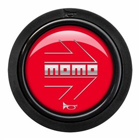 PULSADOR MOMO ARROW LOGO.POLIBOTINES MOMO ROJO.-CHR.2C F